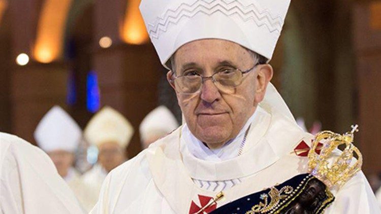 PAPA: QUE NOSSA SENHORA APARECIDA CUIDE DO BRASIL E DE TODO POVO&nbsp;BRASILEIRO